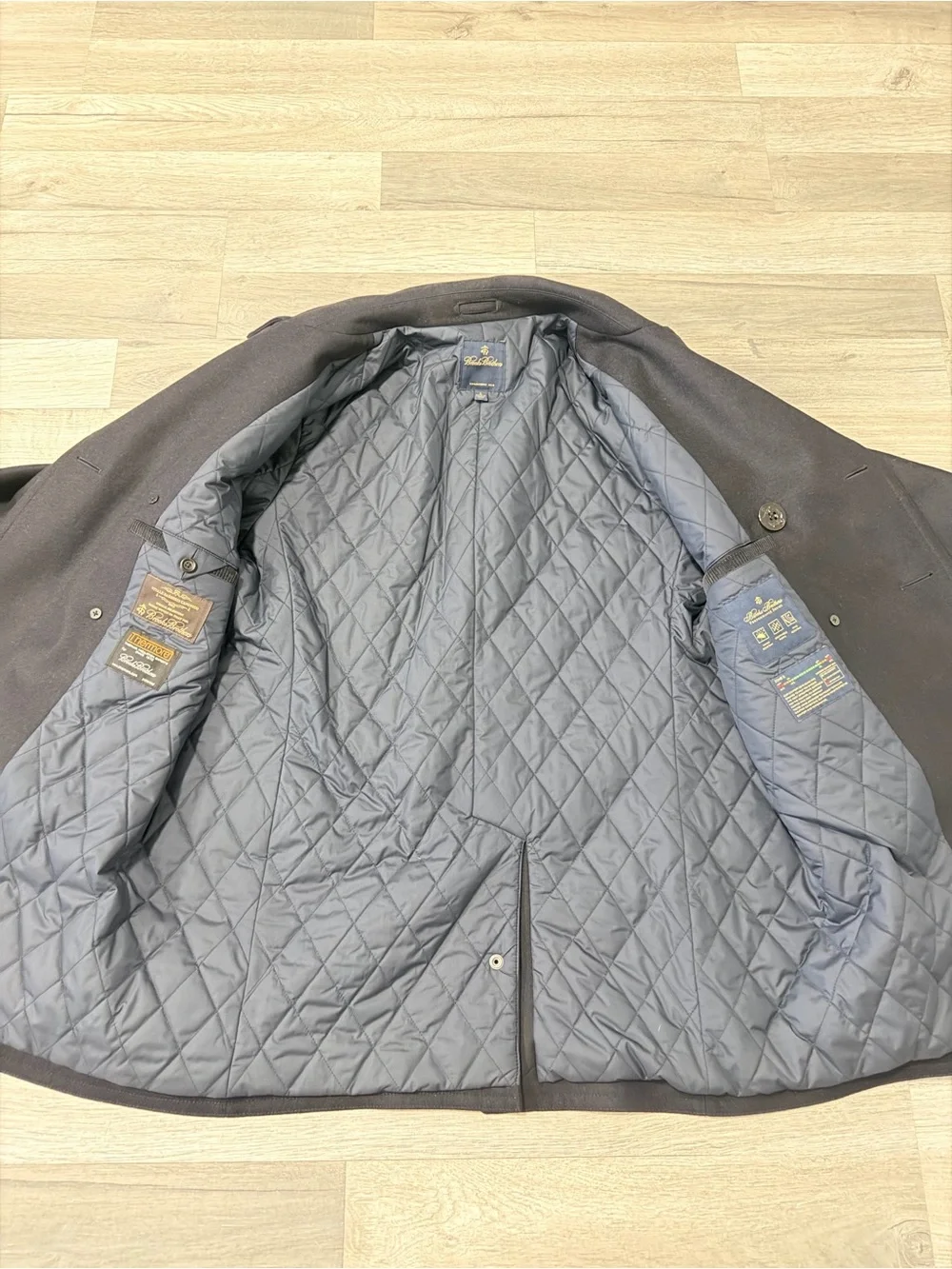 Brooks Brothers Navy Double-Breasted Pea Coat